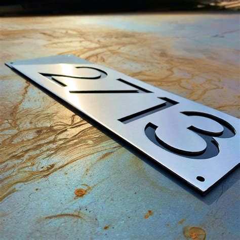 metal house address signs canada|metal house letters for address.